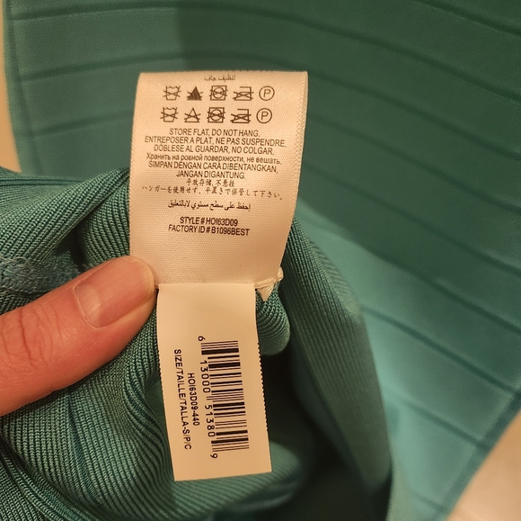 Herve Leger Teal NWT Bandage Dress size S - Picture 7 of 14